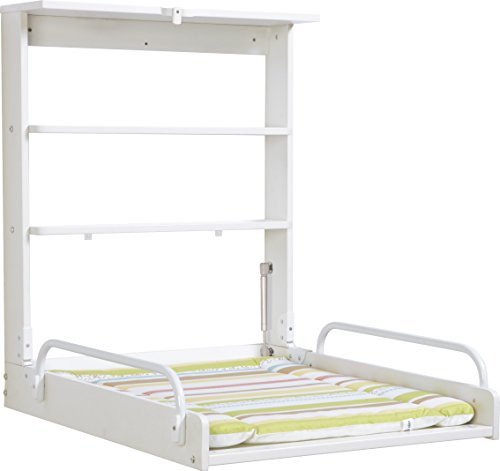 roba Wandwickelregal Dschungelbaby, weiß, klappbar