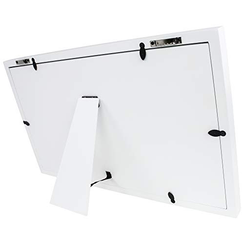NIMAXI Baby-Bilderrahmen mit Abdruckset, weiß, 41 × 23 cm
