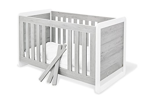 Pinolino Curve Babyzimmer, dreiteilig, weiß, Bett 70 × 140 cm