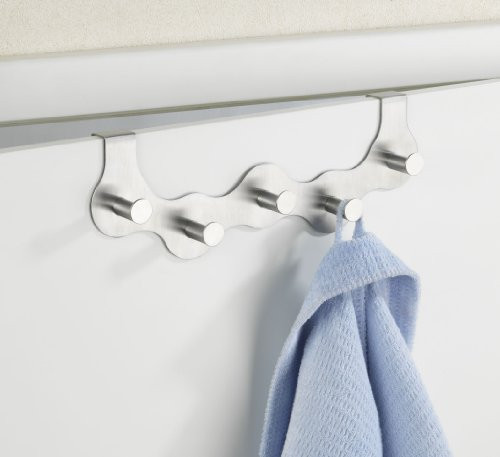 WENKO Garda Türgarderobe, Edelstahl matt, sechs Haken