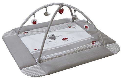 roba Babynest Adam & Eule 4-in-1 – Spieldecke mit Spielbogen und Wickelauflage