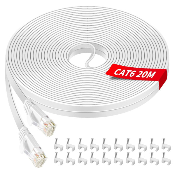 YIIFELL LAN Kabel 20meter Cat6 Ethernet