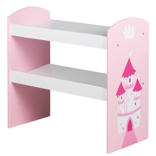 roba Spielzeugregal Krone mit fünf Stoffboxen, rosa-pink