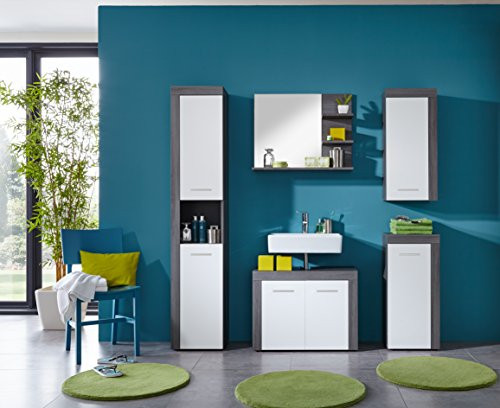 trendteam Miami Maine Wandspiegel, Sardegna Rauchsilber