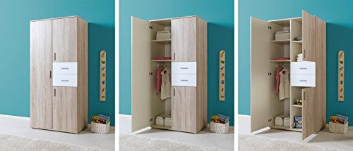ELISA 1 Babyzimmer-Set, Sonoma-Eiche-Weiß