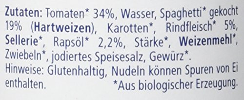 HiPP Spaghetti Bolognese, 6 × 220 g
