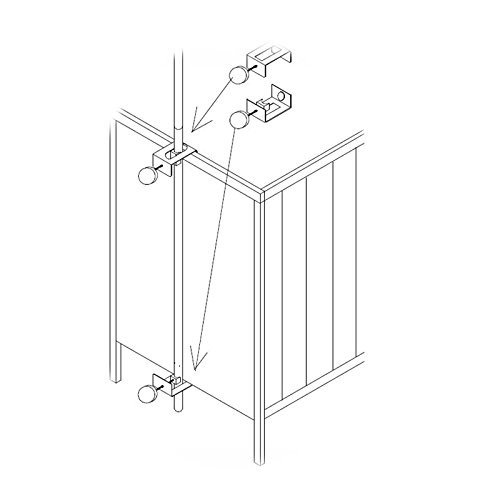 Julius Zöllner Himmelhalter Standard, weiß, ca. 150 cm