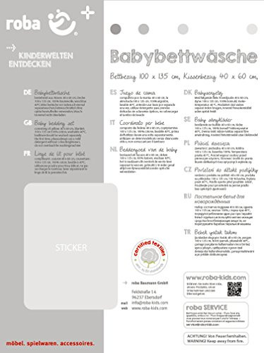 roba Kinderbettwäsche Indibär, zweiteilig, 100 × 135 cm