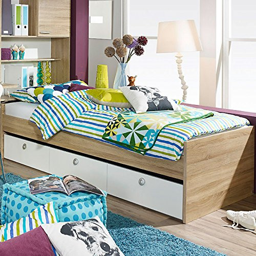 Rauch Emilio Jugendzimmer mit Funktionsbett, Weiß-Sonoma