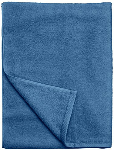 AmazonBasics Badetücher, Zweier-Set, seeblau, 140 × 70 cm
