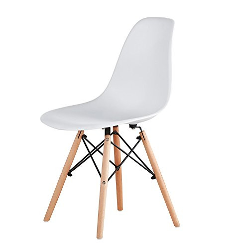 MCC Lia Retro-Stühle, Vierer-Set, weiß