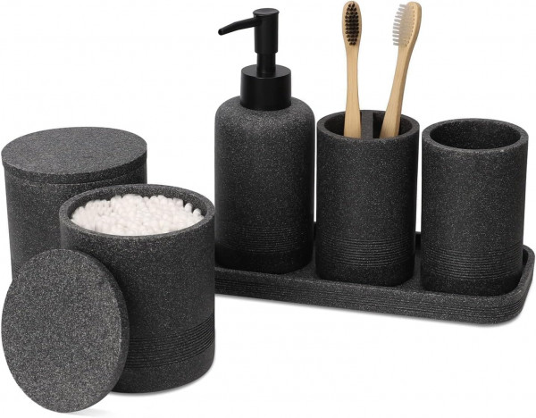 ZCCZ Badezimmer Set – 6-teiliges Organizer-Set