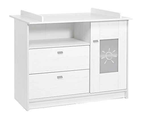 Geuther Sol Wickelkommode mit Tür und Schubladen