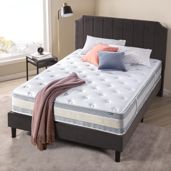 Zinus Green Tea Cooling Swirl Memory Foam Hybrid Matratze