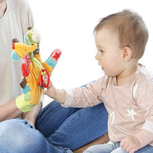 Fehn Safari Spielhandschuh mit Rassel und Quietsche