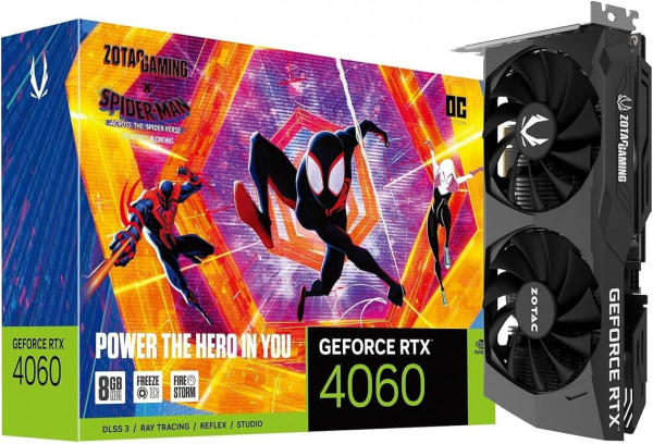 ZOTAC Gaming GeForce RTX 4060 OC Spiderman Edition